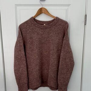 Babaton Women's Crewneck Sweater in Warm Brown